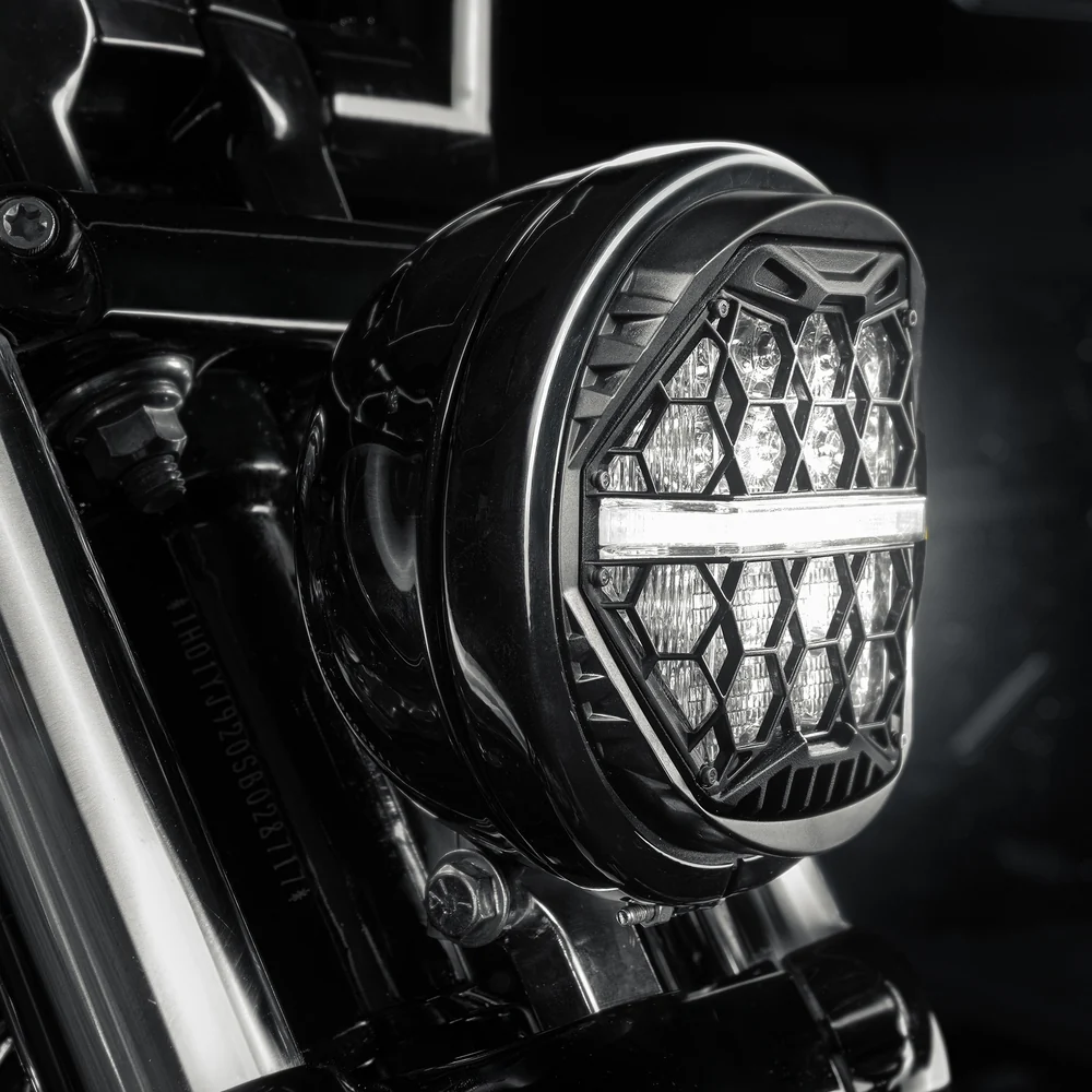Reflektor LED Killer Customs z homologacją ECE do Harley Davidson Softail FXBB/FXBR/FXLRS