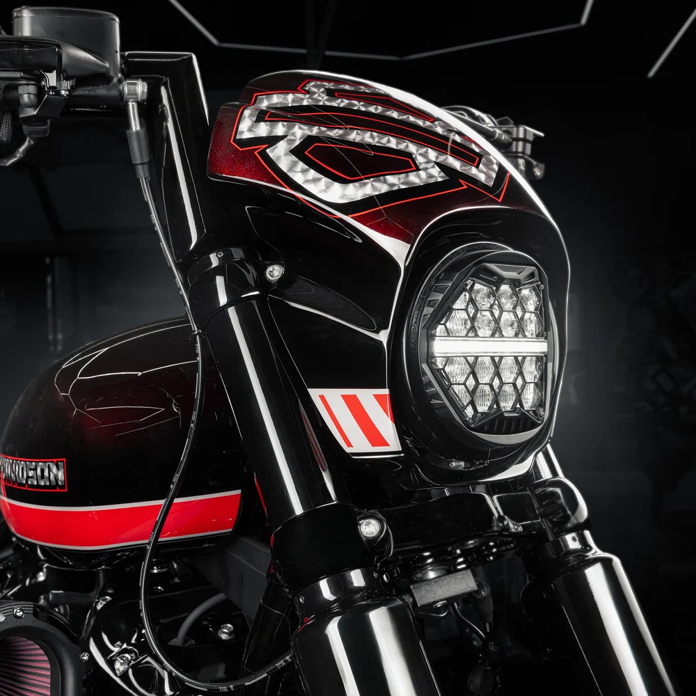 Reflektor LED Killer Customs z homologacją ECE do Harley Davidson Softail FXBB/FXBR/FXLRS - obrazek 4
