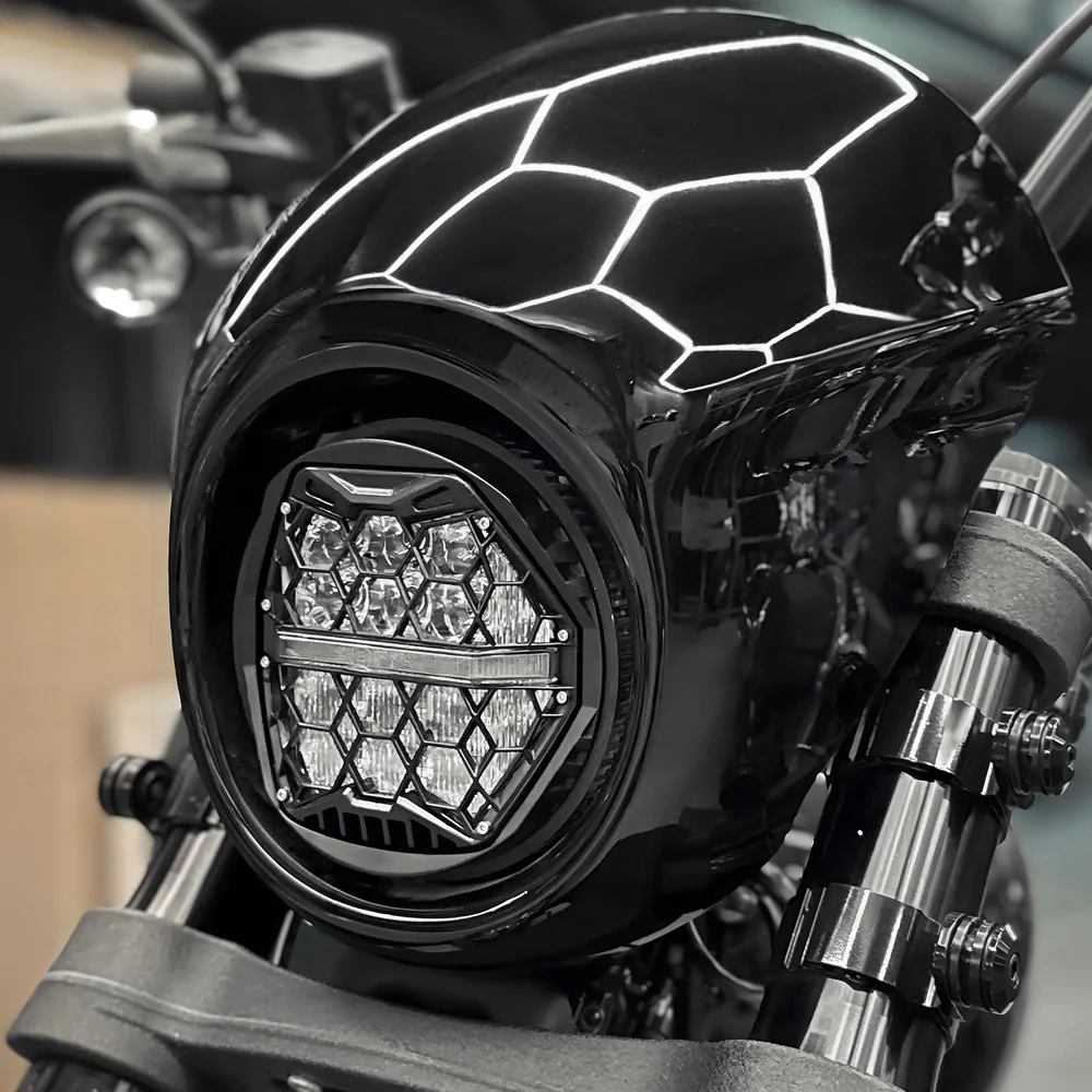 Reflektor LED Killer Customs z homologacją ECE do Harley Davidson Softail FXBB/FXBR/FXLRS - obrazek 9