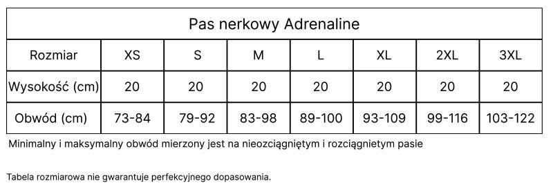 Pas nerkowy Adrenaline GTX 2.0 - obrazek 2