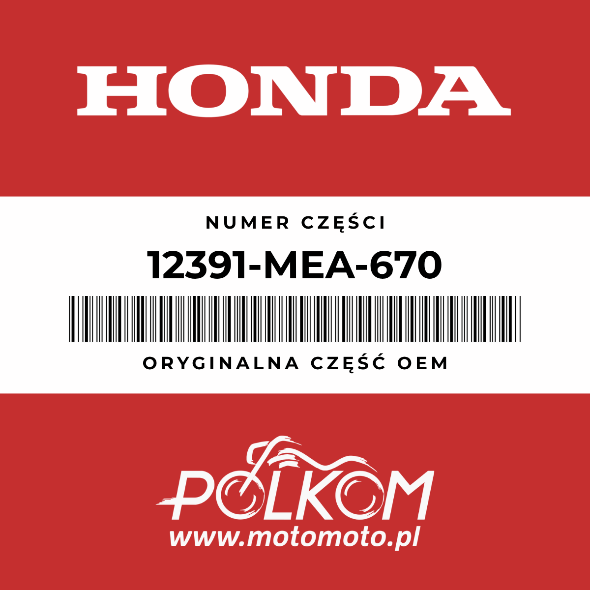 Osłona głowicy tylna lewa VTX1300 2003-2009 12391-MEA-670